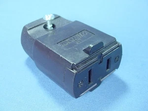 Leviton Brown Straight Blade Connector Plug Nema 1-15R 15A 125V Bulk 102-P - Picture 1 of 5