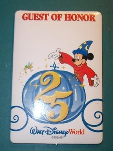 Walt Disney World WD Guest of Honor Adhesive Badge 25th Anniversary Mickey Mouse - Picture 1 of 4