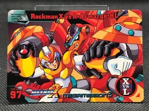 MEGA MAN X MEGA MISSION3 CARD DASS TCG CAPCOM BANDAI 1996 JAPAN Rare No.97 F/S - Picture 1 of 12