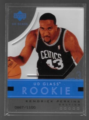 Upper Deck UD Glass Kendrick Perkins #74 Rookie Crystal Plexi-Glass 2004/1100  Foto 1 de 2