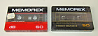 NEUF 2 cassettes vierges Memorex HB II 90 biais élevé et dB60 SCELLÉES