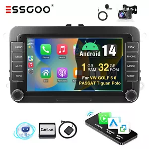 Android 14 Carplay Autoradio GPS NAVI Für VW GOLF 5 6 Plus Tiguan Touran Passat - Bild 1 von 14