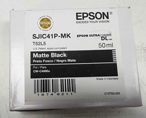Cartucho de tinta negra Epson UltraChrome SJIC41P-MK T52L5 50 ml marzo 2026 - Imagen 1 de 1