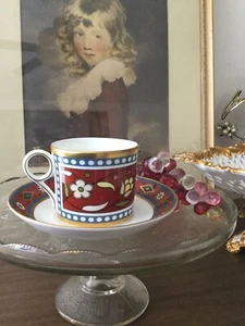 Contrasts from the Mintons Archives Cup &Saucer Frankenia Red,1990 Royal Doulton - Picture 1 of 12