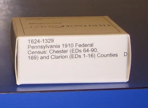 1910 Pennsylvania Federal Census Microfilm PA Chester Clarion County Genealogy - Picture 1 of 6