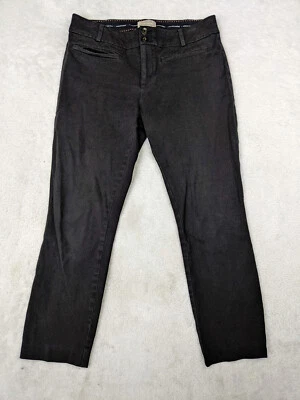 Pantalón ajustado Anthropologie The Essential para mujer 6 negro al tobillo Foto 1 de 4