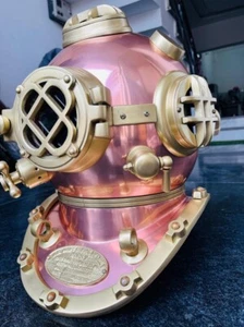 Diving Helmet Deep Sea Diving Helmet Mark V Diving Helmet Copper Brass antique - Picture 1 of 7