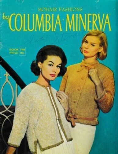 Vintage Mohair Fashions Sweaters to Knit Columbia Minerva #748 UNMARKED PB Book - Image 1 of 3
