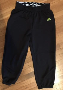 Adidas Girls Size:Medium Black Polyester Pants EUC - Picture 1 of 4