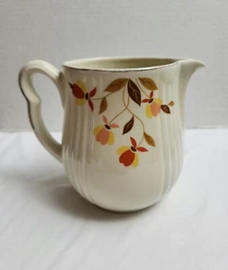 Vintage Jewel Tea AUTUMN LEAF Rayed Milk Pitcher 5.75" Tall - Picture 1 of 6