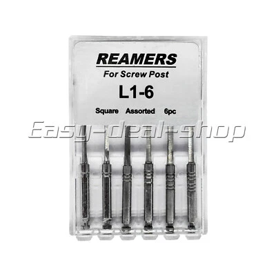 Dental Endodontics Reamers Stainless Steel L1-6 Drills Instrument For Screw Post - Image 1 of 2