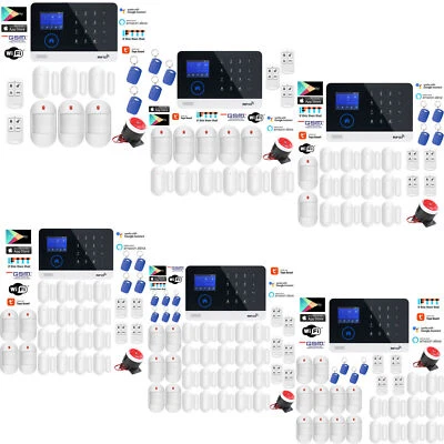 Y07 WiFi GSM Tuya APP Wireless Home Security Alarm Burglar System+Alexa+Google - Image 1 of 4