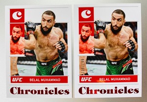 2022 Panini UFC Chronicles Belal Muhammad Red /199