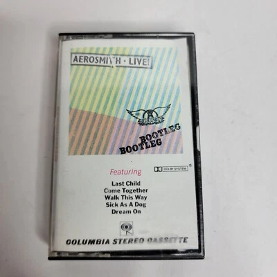 AEROSMITH - Cassette Tape - LIVE BOOTLEG -  Steven Tyler Joe Perry  - Image 1 of 4