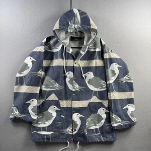 Vintage Orvis Jacke Herren S/M 24x30,5" Möwenmuster leichter Canvas Parka 80er USA - Bild 1 von 15