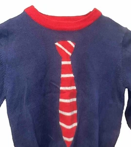 Old Navy Krawatte Pullover Jungen 4T blau/rot - Bild 1 von 1