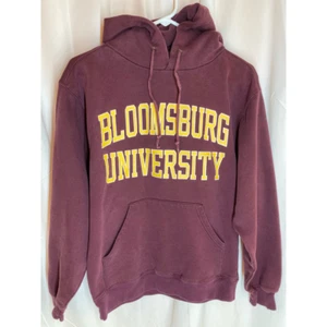 Sudadera con capucha Jansport para hombre Bloomsburg University bolsillo rojo manga larga S - Imagen 1 de 6