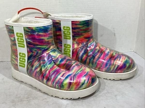 UGG Women’s Size 7 Classic Clear Mini Pixelate Waterproof Ankle Boots AJ-509 - Picture 1 of 10