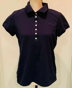 IZOD Girls Large Polo Golf Shirt Top Sailor Navy Short Sleeve New Tag Removed - Picture 1 of 10
