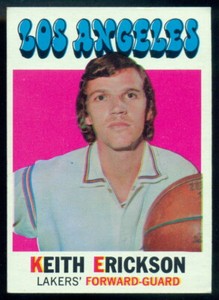 1971-72 TOPPS BASKETBALL #61 Keith Erickson NM-MINT LOS ANGELES L A LAKERS UCLA