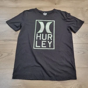 Hurley Shirt Youth Extra Large Black Skateboard Beach Graphic Tee Grunge Surf - Picture 1 of 8