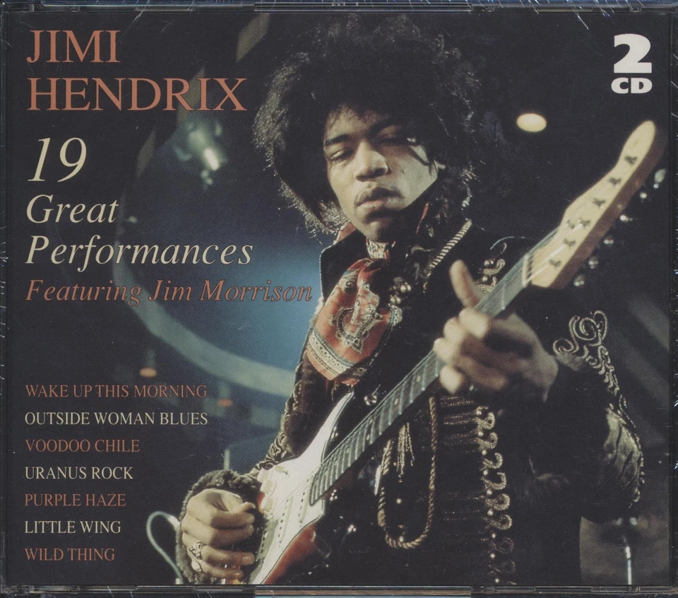 2 CD Jimi Hendrix 19 Great Performances Featuring Jim Morrison IMPORT Bxcl290
