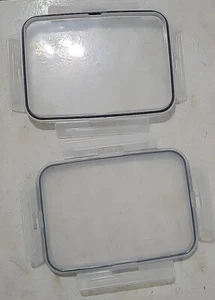 Tapas de repuesto Snapware de 8""×6"". TRANSPARENTE/AZUL. - Imagen 1 de 3