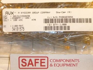 AVX SR151C222KAR QTY-100 Capacitor MLCC Ceramic 2200pF 10% 100V Radial MM-668 - Picture 1 of 2