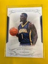 RS16417  2013-14 Panini National Treasures #40 Lance Stephenson #73/99