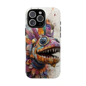 Aztec Xolotl Art - Phone Ink Case for iPhone, Galaxy, Pixel - Picture 1 of 281