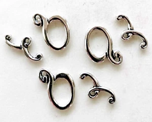 Ten (10) Swirl Style 18mm Metal Clasps with Toggles Lead & Nickel Free USA Made - Picture 1 of 1