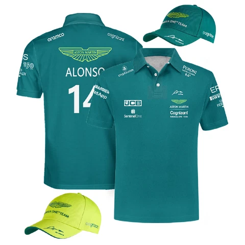 2023 Aston Martin F1 Team Mens Polo Shirt Tee Official Formula One Cover