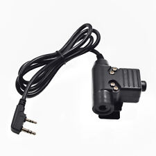 Tactical U94 PTT Cable Plug for Baofeng GT-3 BF-F8+ BF-F8HP BF-V9 Two Way Radio