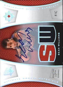 2007-08 Ultimate Collection Materials Rookies Autographs Nets Card #SW Williams