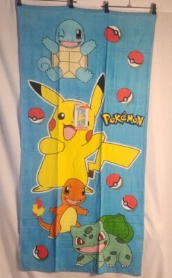 Toalla de baño de playa POKEMON Wave for Fun 28 X 58 nueva con etiquetas Foto 1 de 4