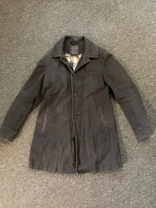 Allsaints Hombre Abrigo Corto Algodón Negro Talla 38/M/48 - Imagen 1 de 11
