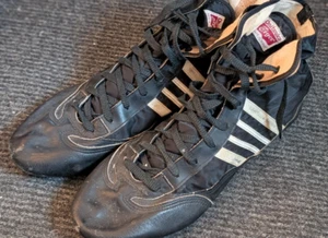 Vintage Onitsuka Tiger Wrestling Shoes Size 14 -Rare 60s/70s Black/White Leather - Picture 1 of 4