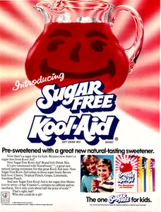 1983 Sugar Free Kool-Aid NutraSweet Vintage Print Ad - Ephemera Full Page Color - Picture 1 of 1