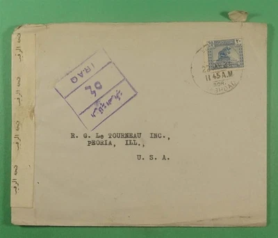 DR WHO 1945 IRAQ SEGUNDA GUERRA MUNDIAL CENSURADO BAGDAD A ESTADOS UNIDOS R15973 Foto 1 de 2