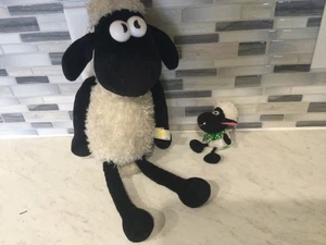 SHAUN THE SHEEP (TELEVISION CHARACTER) BIG HEAD KEYCHAIN/BACKPACK PLUSH & PLUSH - Picture 1 of 11