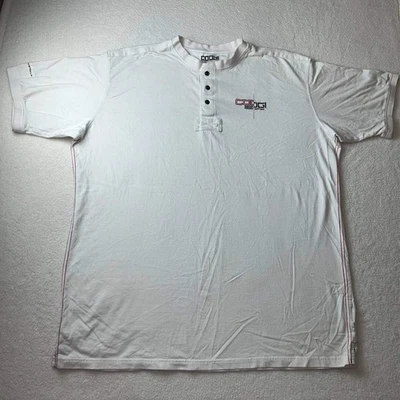 Polo vintage Coogi Australia para hombre suéter rugby blanco manga corta 5XL Foto 1 de 4