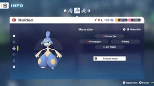 MEDICHAM ALFA SHINY 6IV BR + MASTERBALL - LEGGENDE POKEMON: Z-A - Picture 1 of 2