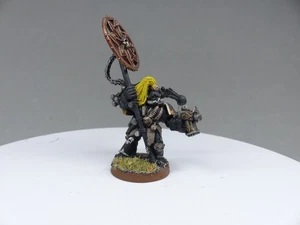 Warhammer 40k chaos space marine black legion metal classic icon bearer banniere - Imagen 1 de 3
