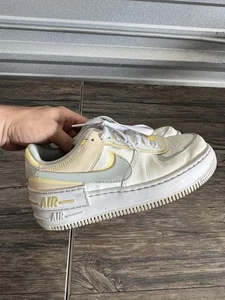 Nike Air Force 1 Shadow Pearl White Citron Tint W 6.5 DR7883-101 - Picture 1 of 10