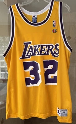 Vintage Champion Magic Johnson #32 Gold LA Lakers jersey - Image 1 of 4
