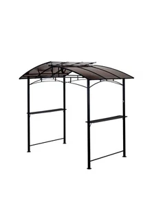 Grillpavillon aus Aluminium, ca. 163 x 243 x 235 cm - Anthrazit - Bild 1 von 6