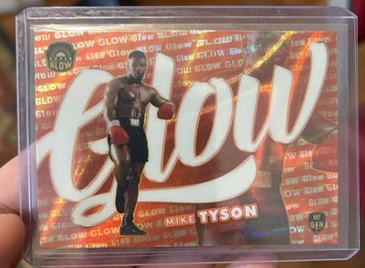 2021 Super Glow Sports Inaugural Edition Glow Insert Hot Lava Mike Tyson #92 - Image 1 of 2