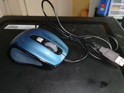 Blue {ENGAGE} Wired USB Optical Mouse - Image 1 of 3