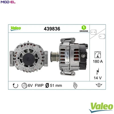 ALTERNATOR 439836 FOR MERCEDES-BENZ VIANO V-CLASS VITO/Bus/MIXTO/Van VALENTE - Image 1 of 4