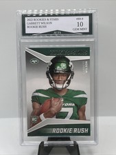 2022 Panini Garrett Wilson NY Jets Rookies & Stars Rookie Rush Card Gem Mint 10!
